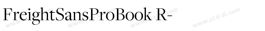 FreightSansProBook R字体转换 FreightSansProBook R字体转换